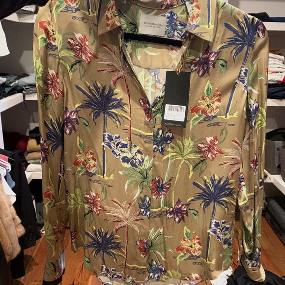 NWT Scotch and Soda Buttoned Blouse - Picture 1 of 4